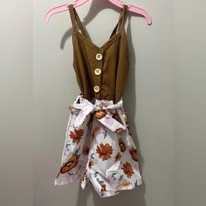 NWT Girls:  Summer/Spring Floral Jumper